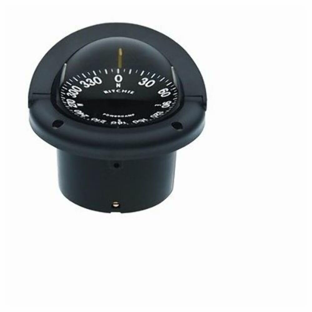 Ritchie HF-742 Helmsman Flush Mount Compass, Black, 3.75-inch Dial