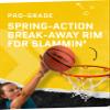 SKLZ Pro Mini Basketball Hoop - 18" x 12" Clear, Shatterproof Backboard, Breakaway Rim, Heavy Duty Net, & 5" Ball - Easy Mount Padded, Slide-On Over-Door Mounts - Suitable for Office, Dorm, Bedroom view 3