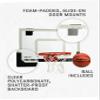 SKLZ Pro Mini Basketball Hoop - 18" x 12" Clear, Shatterproof Backboard, Breakaway Rim, Heavy Duty Net, & 5" Ball - Easy Mount Padded, Slide-On Over-Door Mounts - Suitable for Office, Dorm, Bedroom view 4