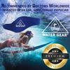Water Gear Adult Ear Wrap - Secure Blue Headband for Swimmers with Sensitive Ears, Prevents Infections view 4