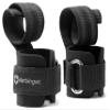 Harbinger 360531 Big Grip No-Slip Nylon Lifting Straps with DuraGrip (Pair), Pro, Black, 11.5 inches view 1