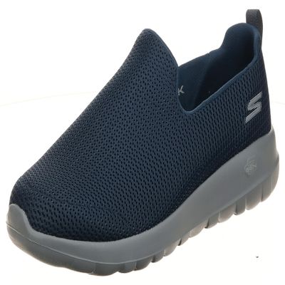 Skechers Men's Go Walk Max-Athletic Air Mesh Slip on Walkking Shoe Sneaker,Navy/Gray,7 X-Wide US