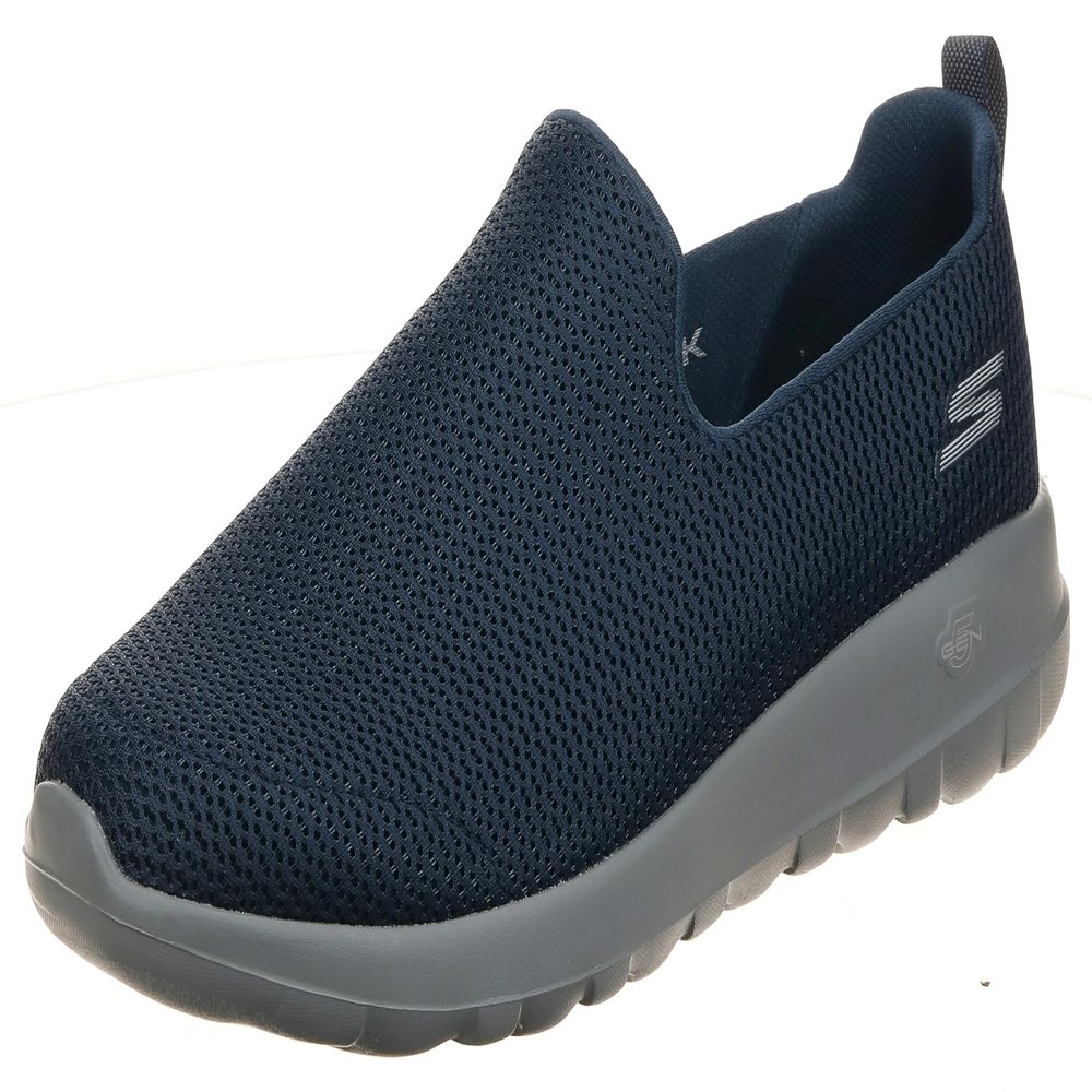 Skechers Men's Go Walk Max-Athletic Air Mesh Slip on Walkking Shoe Sneaker,Navy/Gray,7 X-Wide US