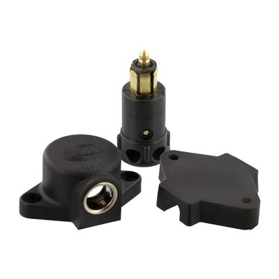 Scotty #1125 Depthpower Hella Electric Plug and Socket Black, Small