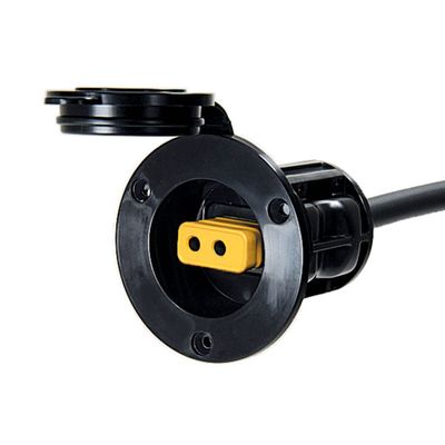 Cannon Flush Mount Power Port Downrigger Accessory, Boat Fishing Setup  Black