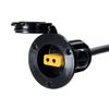 Cannon Flush Mount Power Port Downrigger Accessory, Boat Fishing Setup  Black view 1