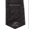 Scott Allan Men's Black Tie | Jacquared Woven Solid Black Neckties | Premium Quality Tie's for Men Black view 3