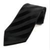 Scott Allan Men's Black Tie | Jacquared Woven Solid Black Neckties | Premium Quality Tie's for Men Black view 4