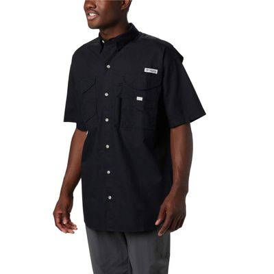 Columbia Sportswear Short Sleeve Bonehead Shirt BLACK Lg