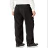 Haggar mens Mynx Gabardine Hidden Expandable Waistband Classic Fit Front Pleated dress pants, Black, 36W x 30L US view 4