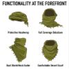 Shemagh Tactical Desert Scarf, Red/Black view 3