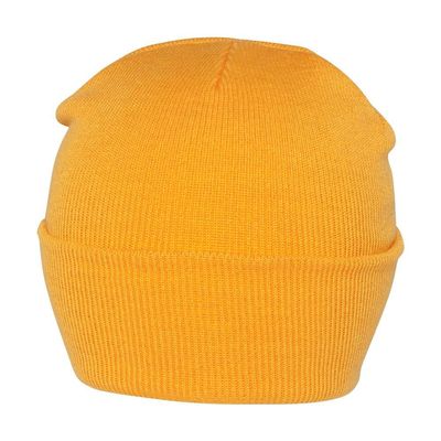 Blank Long Cuff Beanie - Yellow Gold