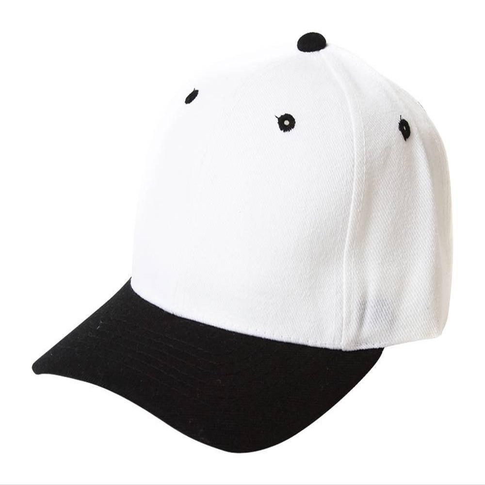 TOP HEADWEAR Baseball Cap Hat- White/Black