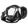 SCUBAPRO Spectra Scuba Mask with Ultra Clear Dual Lens and EZ Equalize Nose Pocket for Diving, Black/Silver view 2
