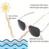 HUMVEE Pilot Sunglasses - Polarized Aviator Sunglasses Bayonette, 52mm, Matte Silver Frame, Gray Polarized Lens view 4