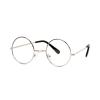 Gravity Shades Circular Silver Frame Clear Lens Glasses view 1