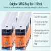 Cleanwaste Original WAG Bag Portable Toilet (12 Pack) - Go Anywhere Kit For Camping, Boating, Travel - NASA Gelling Powder for Poop/Pee view 2