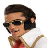 Rubies Elvis Presley: Elvis Presley Sunglasses with Attached Sideburns for Adults, Men's No Size view 1