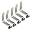 UP100 50pcs Stainless Steel Seawater Kayak Paddle Tent Pole Push Hollow Button Spring Clips Snap Locking Tube Single Pin view 1