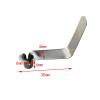 UP100 50pcs Stainless Steel Seawater Kayak Paddle Tent Pole Push Hollow Button Spring Clips Snap Locking Tube Single Pin view 2