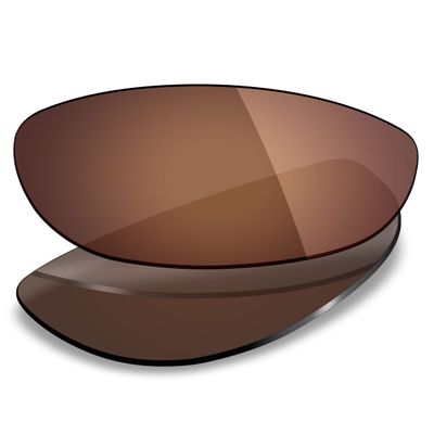Mryok UV400 Replacement Lenses for Oakley Monster Dog Sunglasses, HD Polarized, UV Protection, Impact Resistant & Perfectly Fit - Bronze Brown