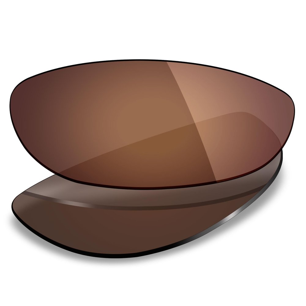 Mryok UV400 Replacement Lenses for Oakley Monster Dog Sunglasses, HD Polarized, UV Protection, Impact Resistant & Perfectly Fit - Bronze Brown
