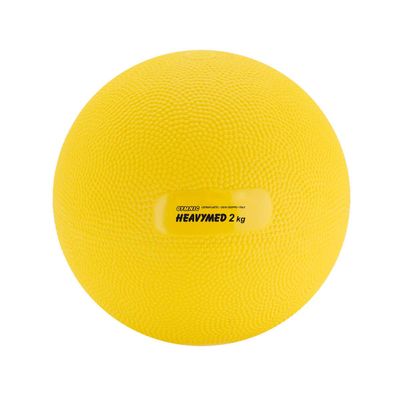 Gymnic Heavymed 2 Medicine Ball, 15cm/2 kg/4.4 lb, Yellow