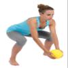 Gymnic Heavymed 2 Medicine Ball, 15cm/2 kg/4.4 lb, Yellow view 3