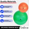 CanDo Inflatable Exercise Ball - Blue 41.3", Durable Extra Thick Non-Slip Stability Ball for Core Workouts, Yoga, Pilates, Active Seating, Physical Therapy, Pregnancy, Home Gym, Flexibility view 3
