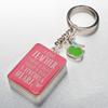 Christian Art Gifts Teacher Appreciation Keychain with Scripture: A Good Teacher Touchers a Heart - 1 Cor. 16:14 Inspirational Bible Verse Pink Keychain with Apple Charm Accessory & Split Key Ring view 4