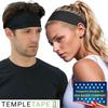 Value 2-Pack, Mens Headband - Guys Sweatband & Sports Headbands Moisture Wicking Workout Sweatbands for Running, Cross-Train, Skiing and bike helmet friendly - Value Pack - 2-Black Sweatbands - 2 Pack view 3