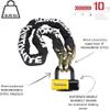 Kryptonite New York FAHGETTABOUDIT 1415 Bike Chain Lock, 3.25 Feet Long 14mm Steel Chain 15 Pounds Heavy Duty Anti-Theft Bicycle Lock with Keys, 10/10 Security Rating for E-Bike E-Scooter Motorcycle view 3