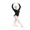 Capezio Women's Cotton Classic Long Sleeve Leotard,Black,Small view 3