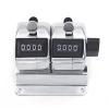 GOGO 2-Unit Desktop Mechanical Tally Counter Clicker with Base Mount, Resettable Manual 4 Digit Counter Mount Stand view 2