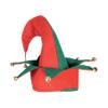 Beistle 20736 Felt Elf Hat with Bells, One Size Fits Most, (Red/Green) view 1