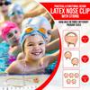 Splaqua Swimming Nose Clip with String - Comfortable Soft Latex Plugs for Kids and Adults - Neutral Beige (One Pack) view 4