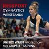 Reisport Wristbands, White Gymnastics Wristbands, UNISEX, ONE SIZE, 5 Inch, Wrist Protection, Gymnastics Grips, Sweatbands view 2