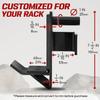 Yes4All J-Hooks Barbell Holder for Power Rack - J Hook Weight Rack / Fitness Racks J Hook - Fit 2x2 inch Square Tube (Pair) view 2