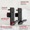 Yes4All J-Hooks Barbell Holder for Power Rack - J Hook Weight Rack / Fitness Racks J Hook - Fit 2x2 inch Square Tube (Pair) view 3