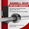 Yes4All J-Hooks Barbell Holder for Power Rack - J Hook Weight Rack / Fitness Racks J Hook - Fit 2x2 inch Square Tube (Pair) view 4