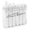 60 Plastic Collar Stays for Men's Dress Shirts with Storage Holder  4 Assorted Sizes view 1