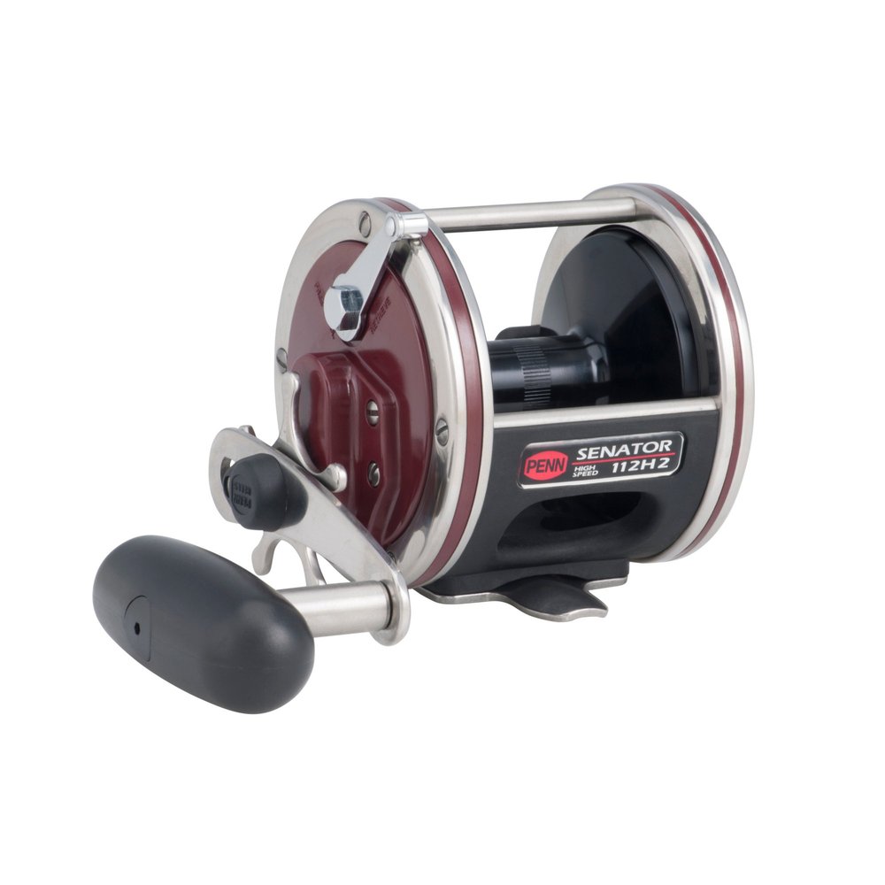PENN Special Senator Star Drag Conventional Nearshore/Offshore Fishing Reel, HT-100 Star Drag, Max of 11lb | 4.9kg, Machined and Anodized Aluminum Spool,Red/Black, 375 -Yard, 30 -Pound capacity