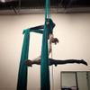 F.Life Aerial Silk Yoga Hammock Strater Kit -10 Yards For Flying Yoga (Dark green) view 2