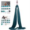 F.Life Aerial Silk Yoga Hammock Strater Kit -10 Yards For Flying Yoga (Dark green) view 4