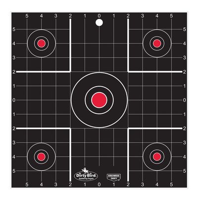 Birchwood Casey unisex adult 12" 100pk Dirty Bird 12 Sight In Target 100 Sheet pack, Black, One Size US