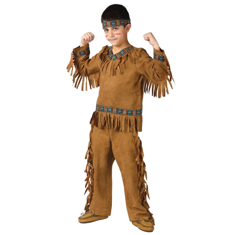 Fun World Native American Boy Costume, Small 4-6, Multicolor