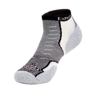 Thorlos Experia XCCU Thin Cushion Running Low Cut Socks, Black, Large