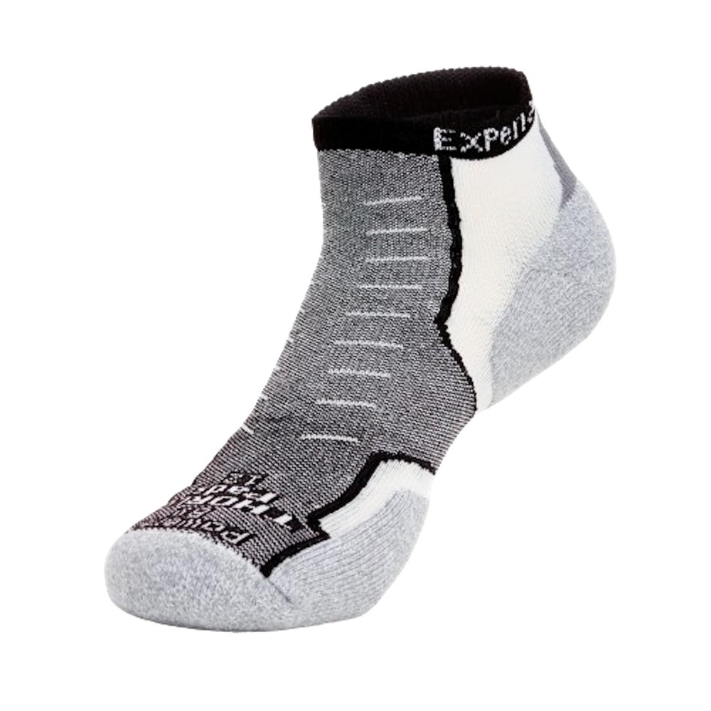 Thorlos Experia XCCU Thin Cushion Running Low Cut Socks, Black, Large