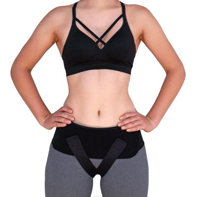 CABEA Babybellyband Original 3-in-1 Pregnancy Belly Band with Groin Straps, Support for Pelvic Floor, Postpartum, Vulvar Varicosities, SPD, Hernia, Prolapse, 30 to 40 Hips (Small)
