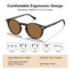 CARFIA Polarized Sunglasses for Women: Acetate Frame, Small/Medium Size, UV400 Protection - Anti Glare CA5288 view 3